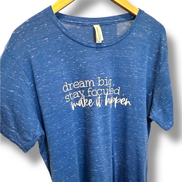 Bella Canvas Heather Blue T-Shirt - Picture 3 of 6
